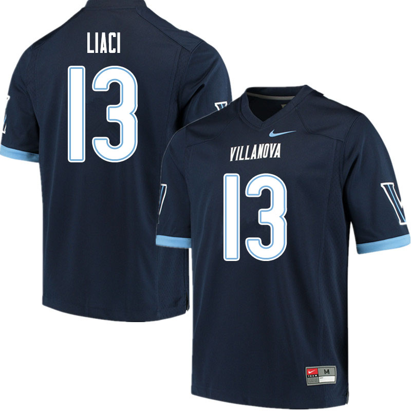 Men #13 Julian Liaci Villanova Wildcats College Football Jerseys Sale-Navy